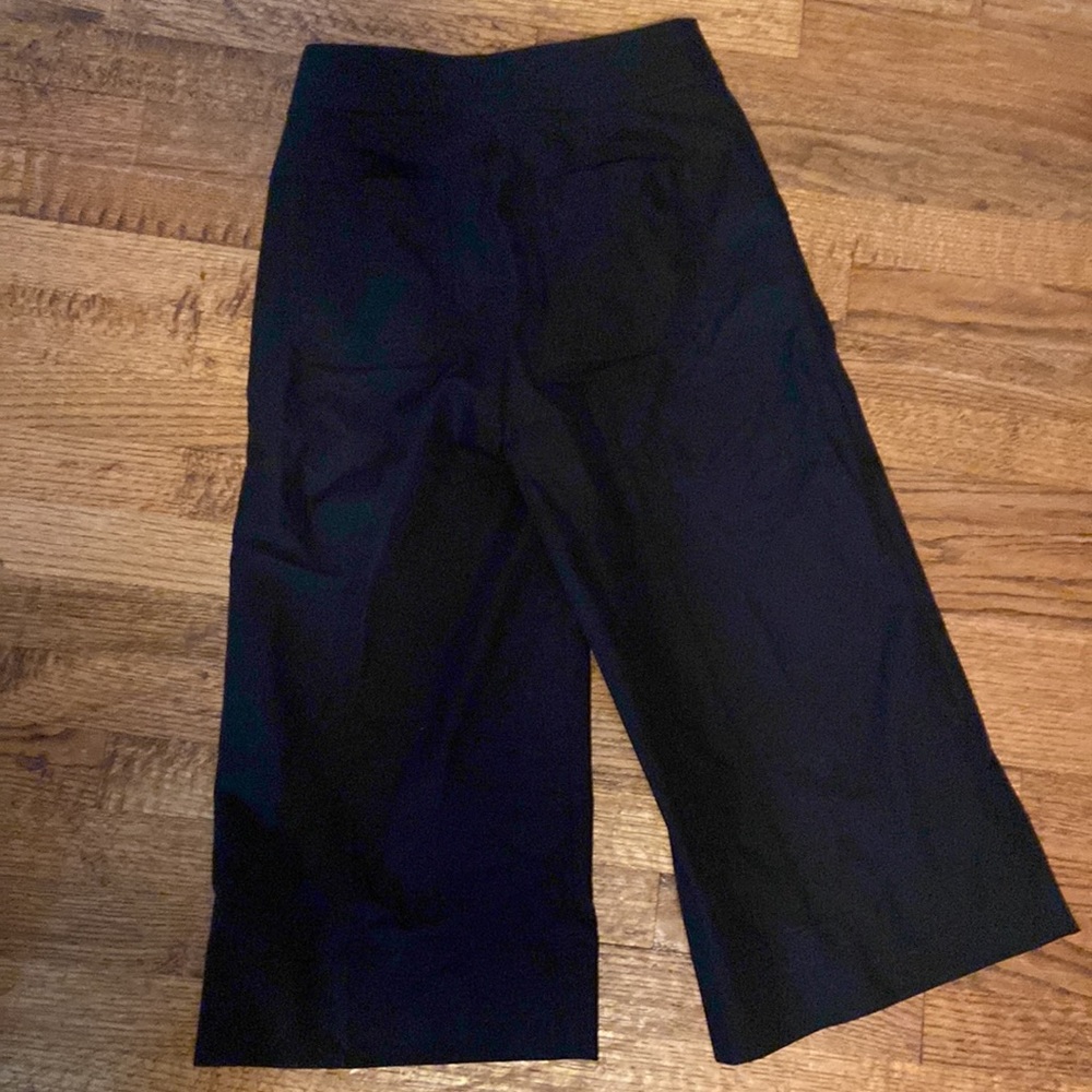 J. Crew wide leg high waist pants. Black  culotte trousers.